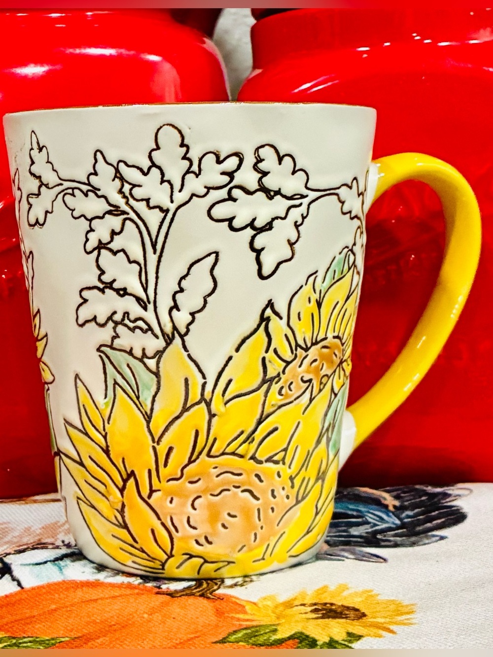 Spectrum Designz Sunflowers Ceramic Mug/Cup